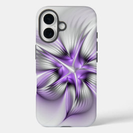 Bloemrijke Elegantie Moderne Abstracte Violetkleur iPhone 16 Hoesje