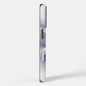 Bloemrijke Elegantie Moderne Abstracte Violetkleur Case-Mate iPhone Case (Achterkant / Rechts)