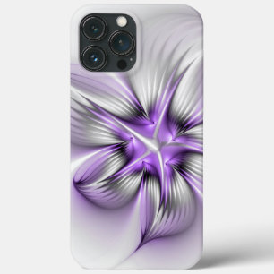 Bloemrijke Elegantie Moderne Abstracte Violetkleur Case-Mate iPhone Case