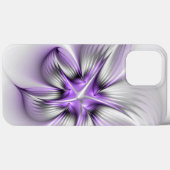 Bloemrijke Elegantie Moderne Abstracte Violetkleur Case-Mate iPhone Case (Achterkant (horizontaal))