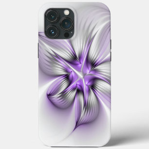 Bloemrijke Elegantie Moderne Abstracte Violetkleur iPhone 13 Pro Max Hoesje