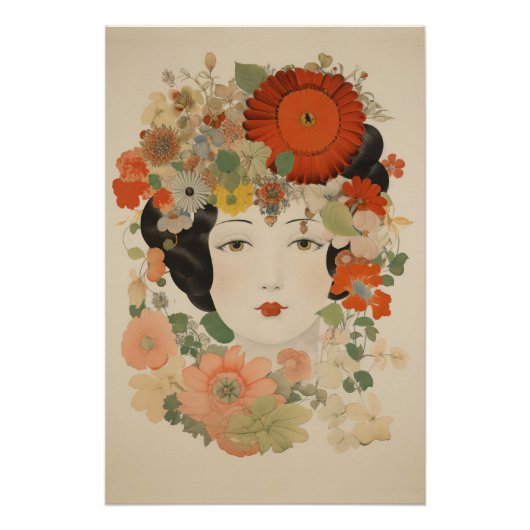 Bloemrijke Elegantie Perfect Poster (Voorkant)