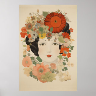 Bloemrijke Elegantie Poster