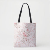 Bloemrijke Elegantie Tote Bag (Voorkant)
