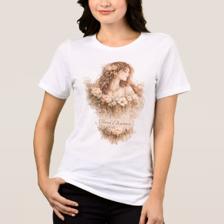 Bloemrijke Elegantie Tri-Blend Shirt