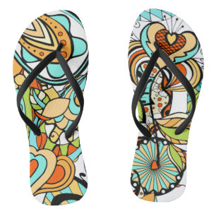 Bloemrijke en glamour naadloze moderne teenslippers