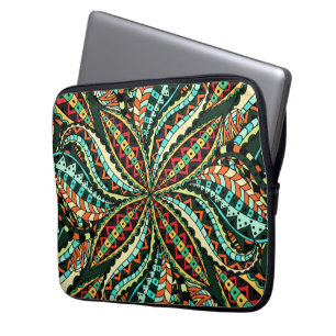 Bloemrijke en glamour naadloze stijlvolle   laptop sleeve