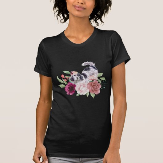 Bloemrijke Engelse Koloniste  T-shirt (Voorkant)