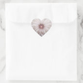 Bloemrijke fantasie, abstracte moderne pastelbloem hart sticker (Tas)