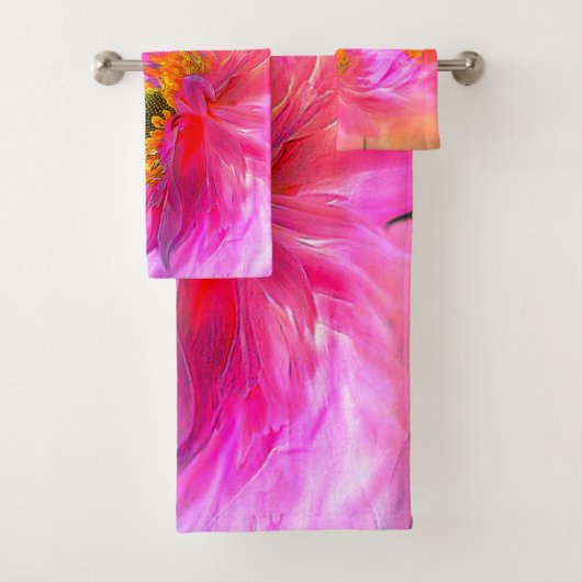 Bloemrijke fantasie bad handdoek (Insitu)
