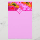 Bloemrijke fantasie briefpapier (Voorkant)
