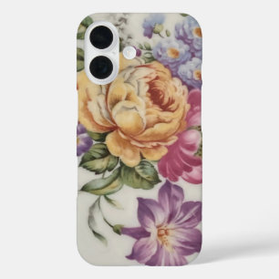 Bloemrijke fantasie iPhone 16 hoesje