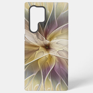 Bloemrijke Fantasie Goud Aubergine Abstracte Fract Samsung Galaxy Hoesje