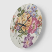 Bloemrijke fantasie grote klok (Hoek)