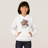 Bloemrijke Fantasie Hoodie (Voorkant volledig)