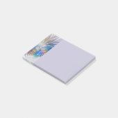 Bloemrijke fantasie, kleurrijke abstracte fractale post-it® notes (Schuin)
