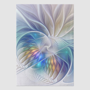 Bloemrijke fantasie, kleurrijke abstracte fractale tissuepapier