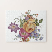Bloemrijke fantasie legpuzzel (Horizontaal)