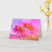 Bloemrijke fantasie Moederdag Kaart (Gele Bloem)