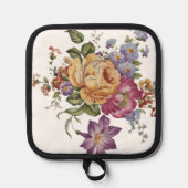 Bloemrijke fantasie  pannenlap (Voorkant)