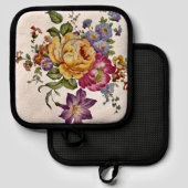 Bloemrijke fantasie  pannenlap