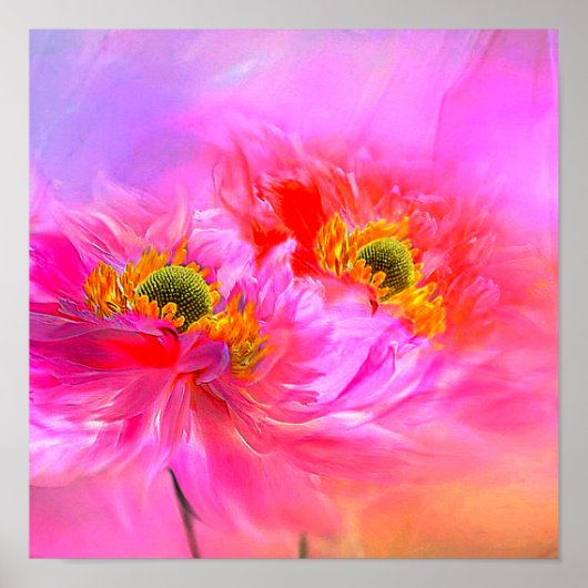 Bloemrijke fantasie poster (Voorkant)