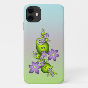 Bloemrijke Fantasie Sering Bloemen Groene Vormen F Case-Mate iPhone Case