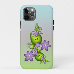Bloemrijke Fantasie Sering Bloemen Groene Vormen F Case-Mate iPhone Case