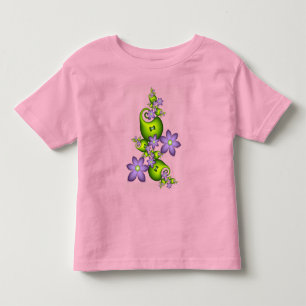 Bloemrijke Fantasie Sering Bloemen Groene Vormen F Kinder Shirts