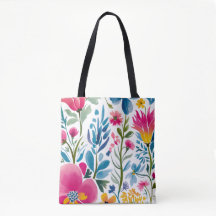 Bloemrijke Fantasie Tote Tas