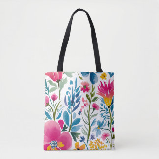Bloemrijke Fantasie Tote Tas