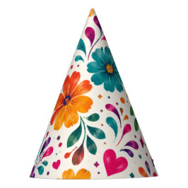 Bloemrijke Fiesta Spaanse Verjaardag Feesthoedjes
