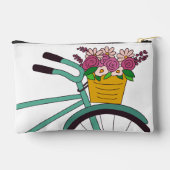 Bloemrijke fietstocht make-up/potloodzak etui (Achterkant)