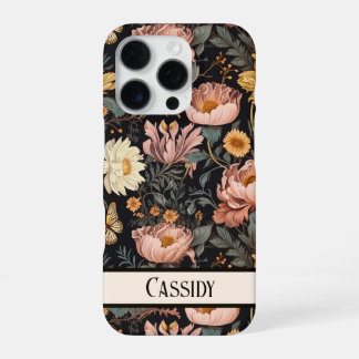 Bloemrijke Filigraan Vintage Bloemen iPhone 16 Pro Hoesje