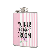 Bloemrijke Fles voor de Moeder van de Bruidegom Heupfles (Links)