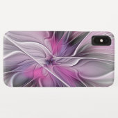 Bloemrijke Fractale Moderne Abstracte Bloem Roze G Case-Mate iPhone Case (Achterkant (horizontaal))