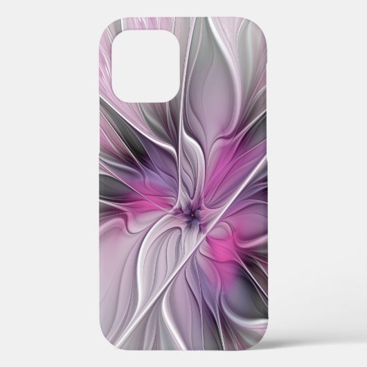 Bloemrijke Fractale Moderne Abstracte Bloem Roze G Case-Mate iPhone Case (Achterkant)