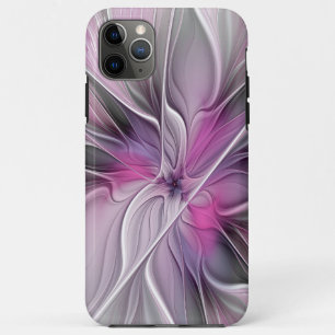 Bloemrijke Fractale Moderne Abstracte Bloem Roze G Case-Mate iPhone Case