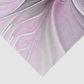 Bloemrijke Fractale Moderne Abstracte Bloem Roze G Tissuepapier (Detail)
