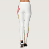 Bloemrijke Golfballen Golfer Leggings (Achterkant)