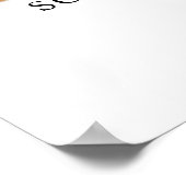 Bloemrijke grafviering levensfeest welkomstbord poster (Hoek)