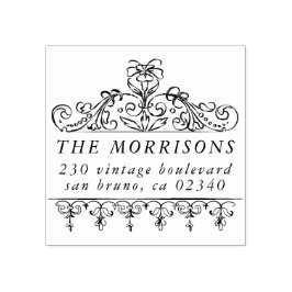  Bloemrijke Grens Familienaam Retouradres Rubberstempel