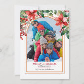 Bloemrijke groenvoorziening Maak uw eigen aangepas Feestdagenkaart (Voorkant)