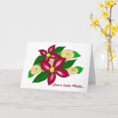 Bloemrijke groet kaart (Gele Bloem)
