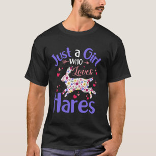 Bloemrijke haarmeisjes Vrouwen Gewoon Een Meisje D T-shirt