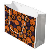 Bloemrijke Halloween Groot Cadeauzakje (Voorkant Gekanteld)