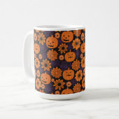 Bloemrijke Halloween Koffiemok (Voorkant links)