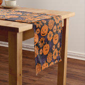 Bloemrijke Halloween Korte Tafelloper (Voorbeeld)