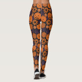 Bloemrijke Halloween Leggings (Achterkant)