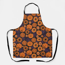 Bloemrijke Halloween Schort